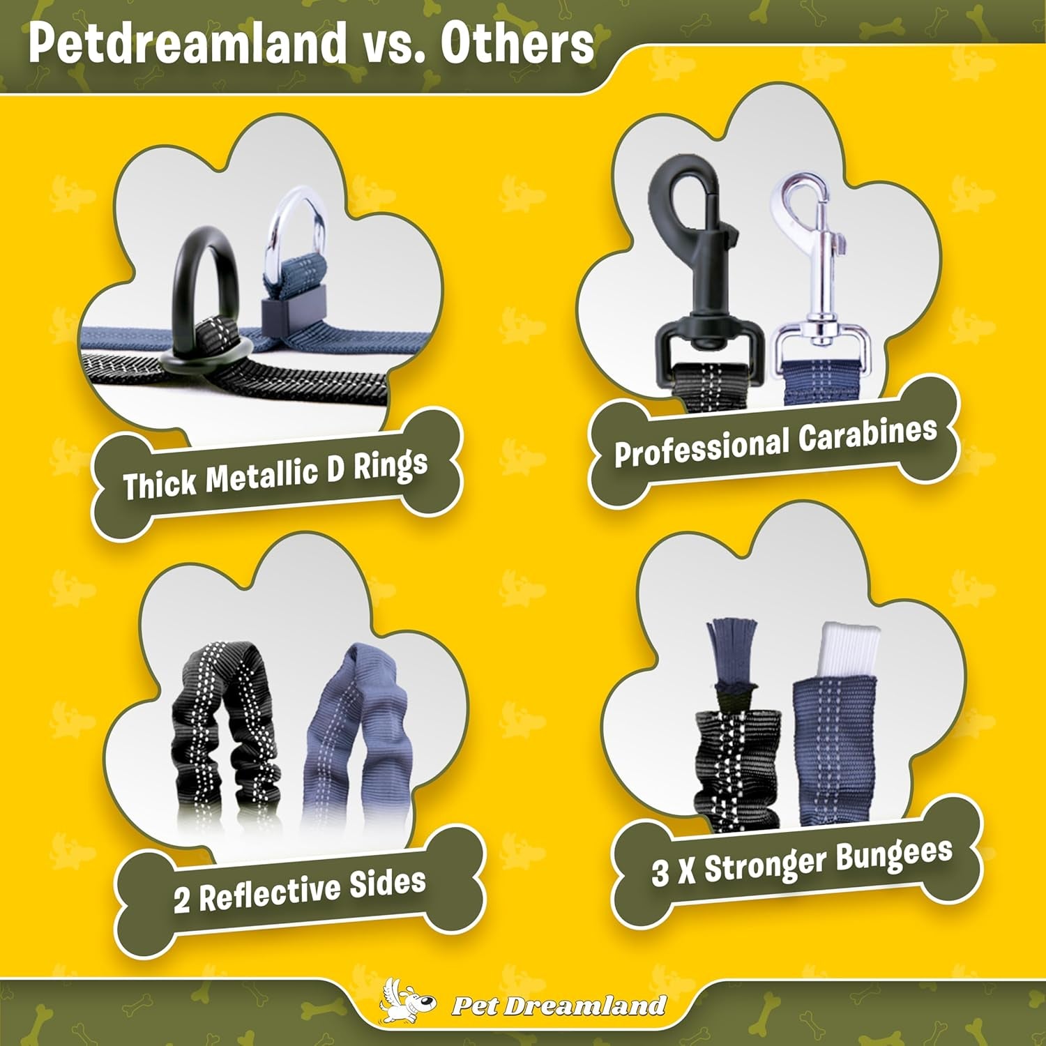 Exquisite Hands Free Double Leash for Two Dogs No Tangle. Premium Quality & Versatile Running Your Two Large Dogs. You Will Absolutely Love This Amazing Dual Dog Leash (Black & Red)