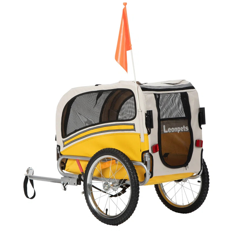 Aobei 2-In-1 Dog Bicycle Trailer, Dog Stroller, and Dog Jogging Stroller