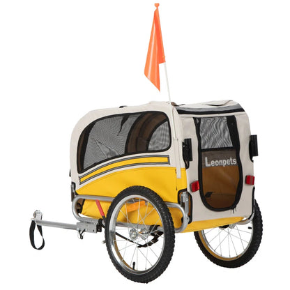 Aobei 2-In-1 Dog Bicycle Trailer, Dog Stroller, and Dog Jogging Stroller